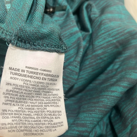 Nike Teal Athletic Long Sleeve Hooded Shirt - Picture 9 of 9